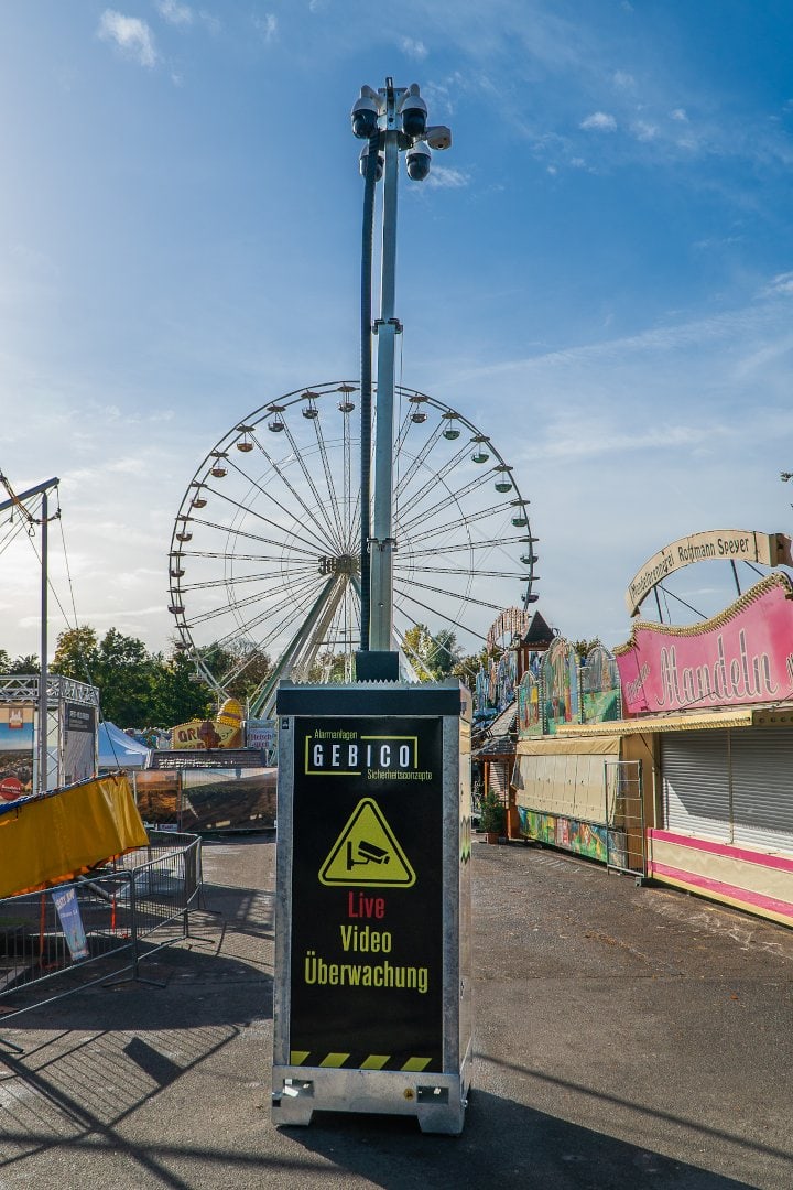 der GEBICO Videoturm schützt Veranstaltungen